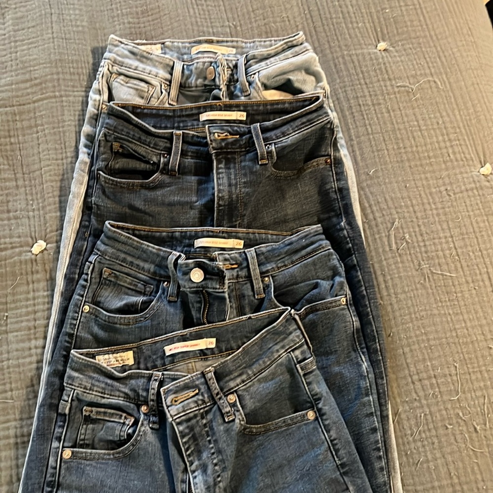 Levi’s High rise Skinny 721- bundle of 4